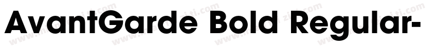 AvantGarde Bold Regular字体转换